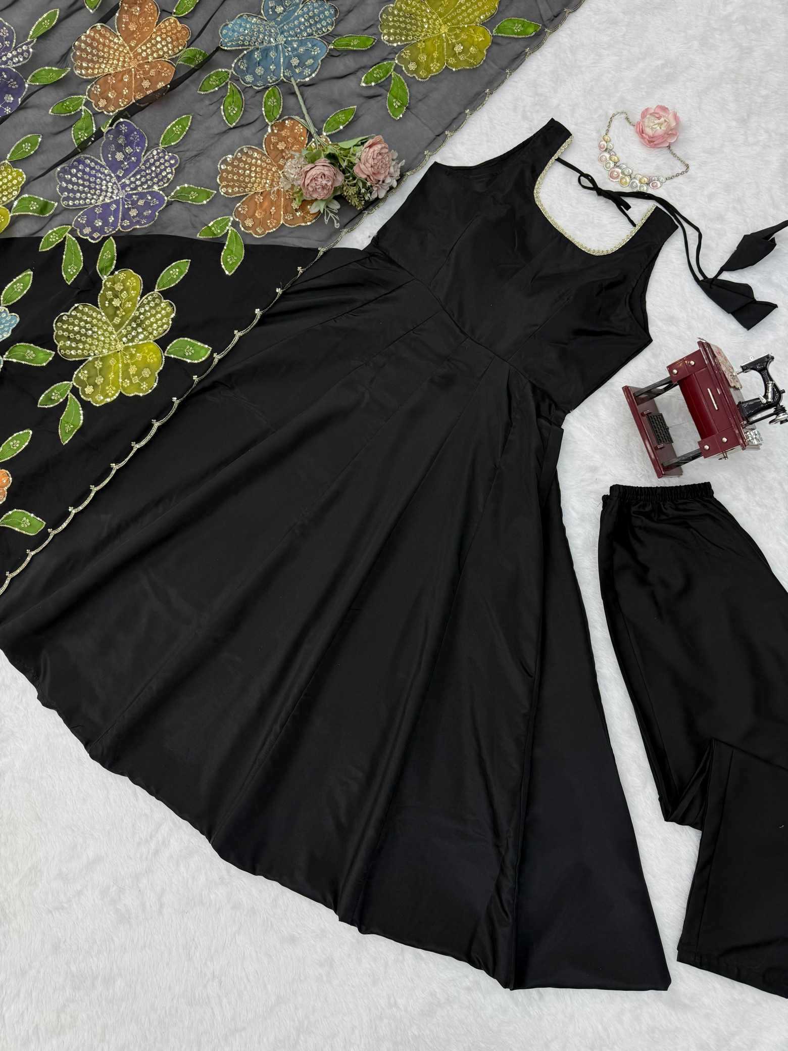 YNF Wholesale Crepe Anarkali Gown  | Surat Manufacturer