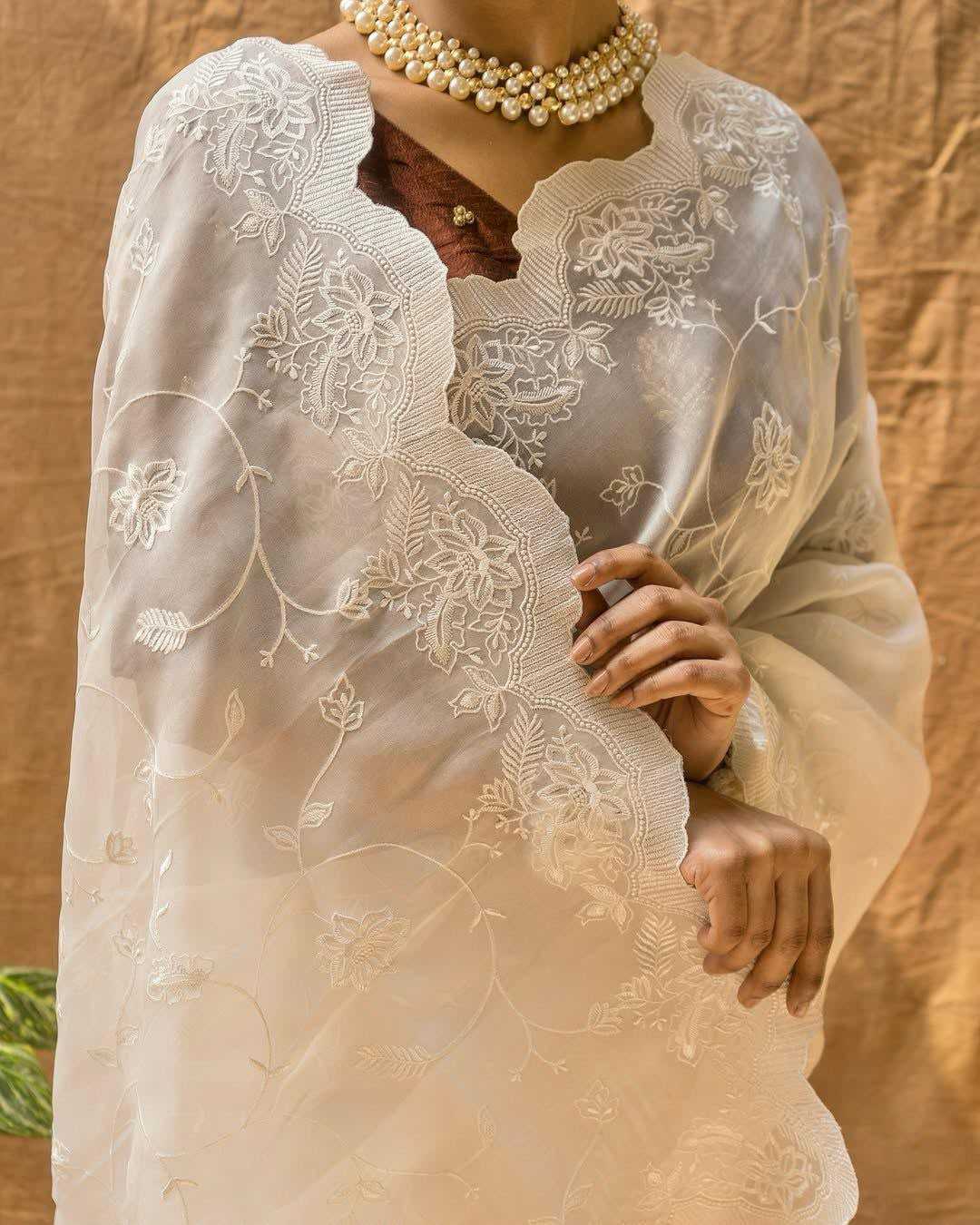 YNF Wholesale Organza Fancy Sarees  | Surat Manufacturer