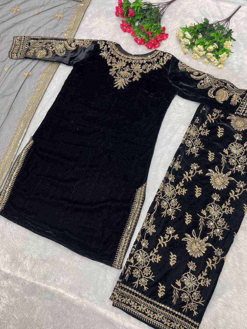 YNF Wholesale Viscose Velvet Suits  | Surat Manufacturer
