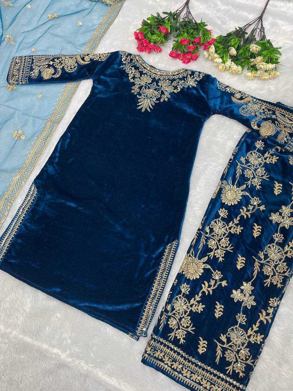 YNF Wholesale Viscose Velvet Suits  | Surat Manufacturer