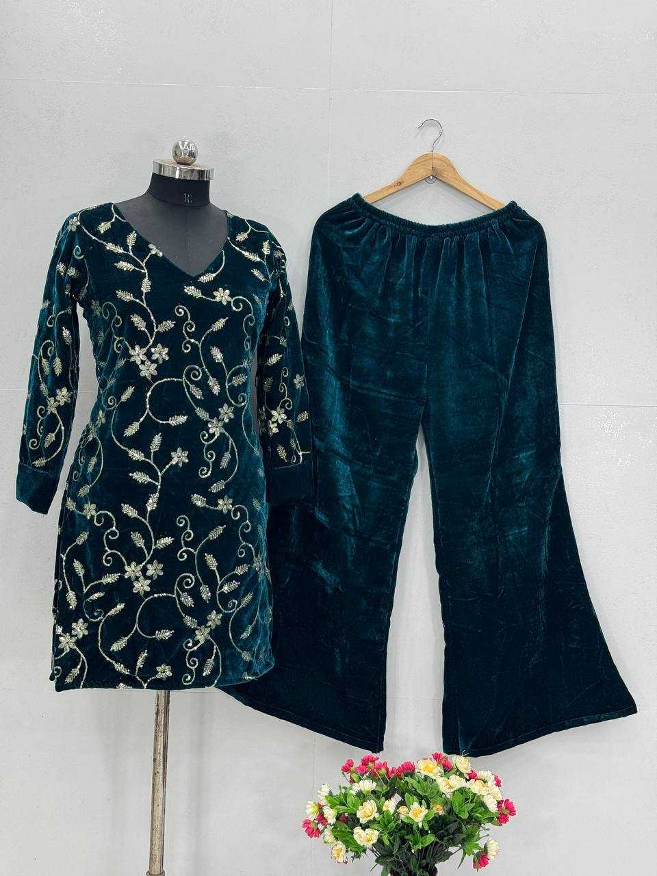 YNF Wholesale Viscose Velvet Suits  | Surat Manufacturer