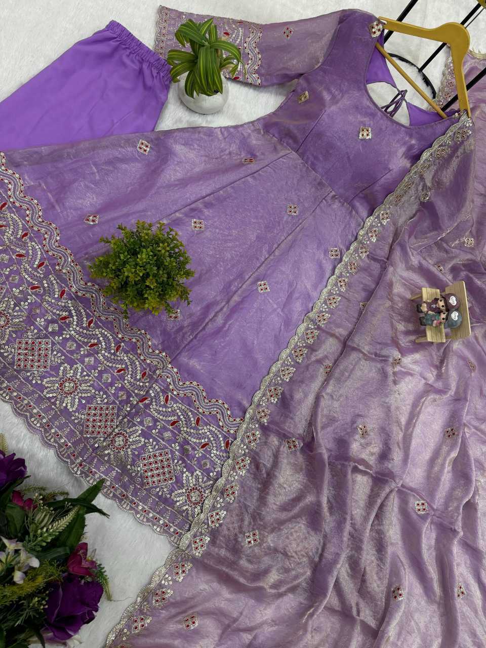 YNF Wholesale Satin Fancy Gowns  | Surat Manufacturer
