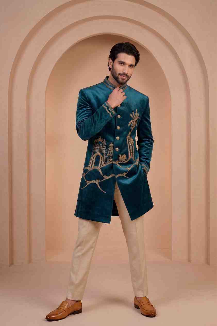 YNF Wholesale Satin Silk Indo Western  | Surat Manufacturer
