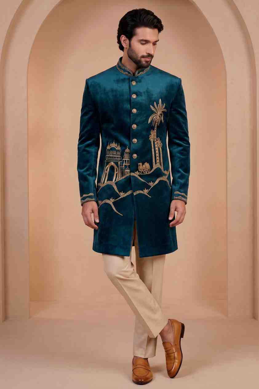 YNF Wholesale Satin Silk Indo Western  | Surat Manufacturer