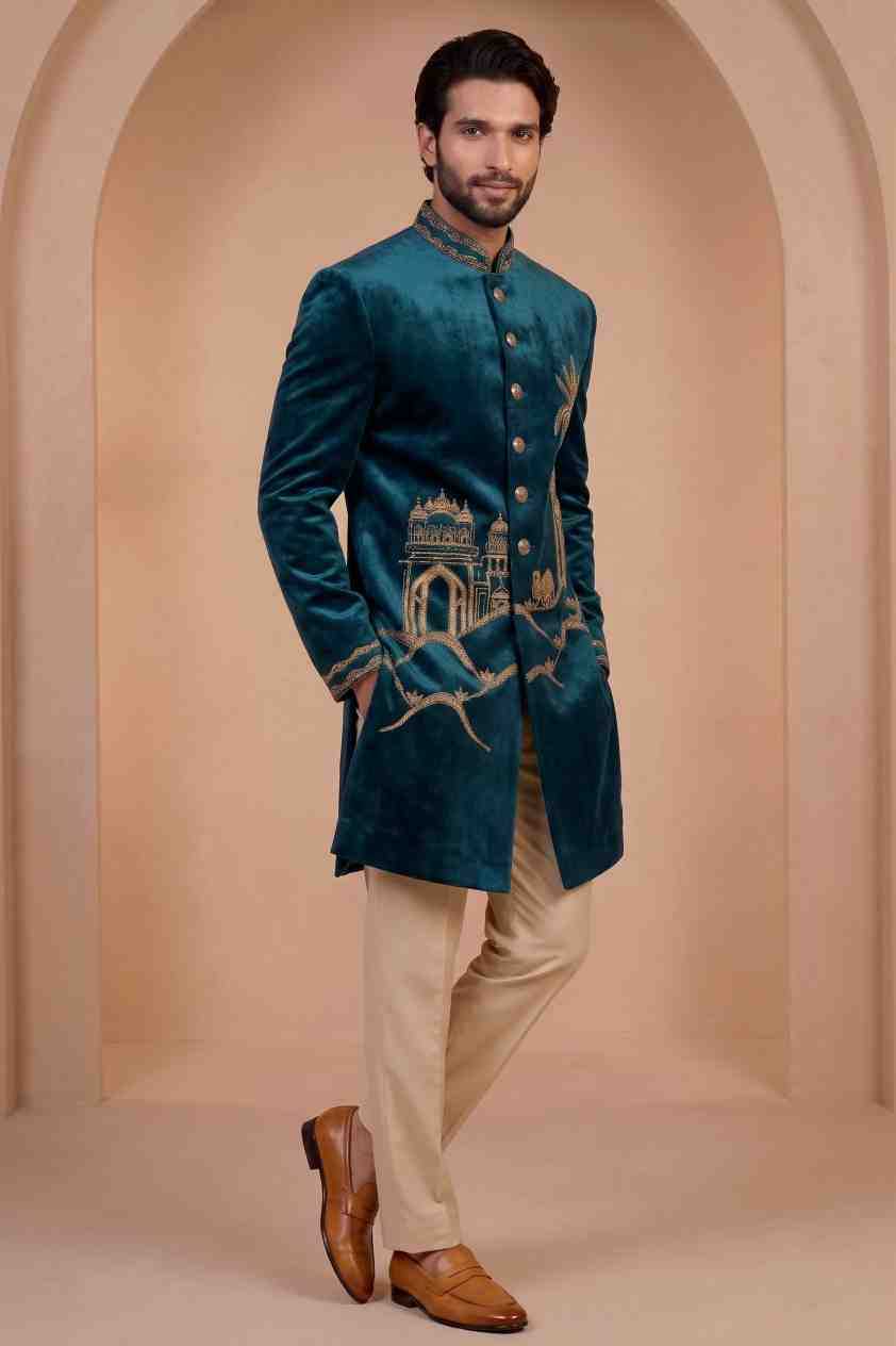 YNF Wholesale Satin Silk Indo Western  | Surat Manufacturer