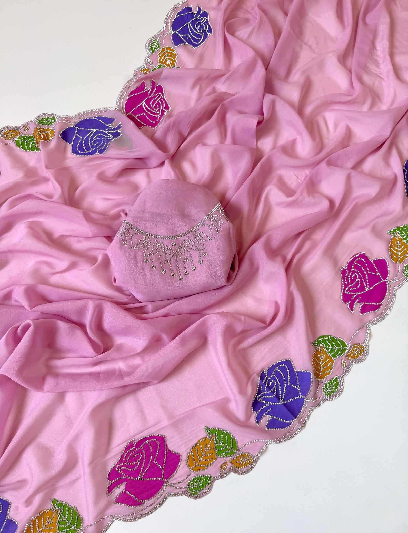 YNF Wholesale Georgette Printed Sarees  | Surat Manufacturer