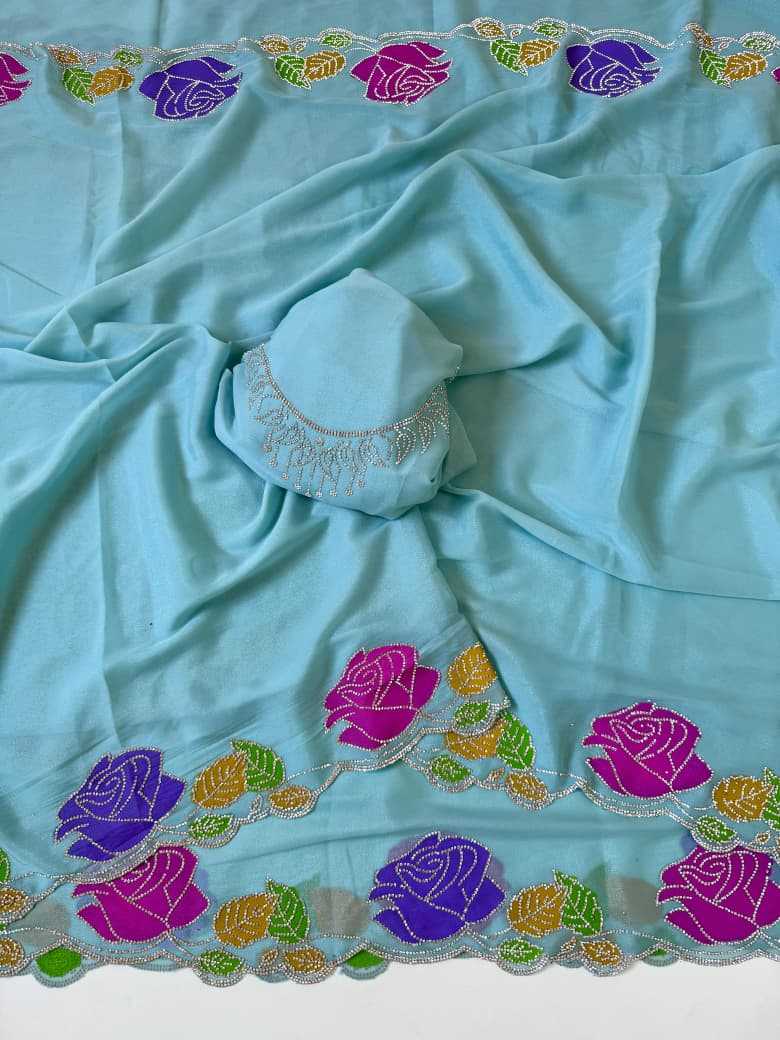 YNF Wholesale Georgette Printed Sarees  | Surat Manufacturer