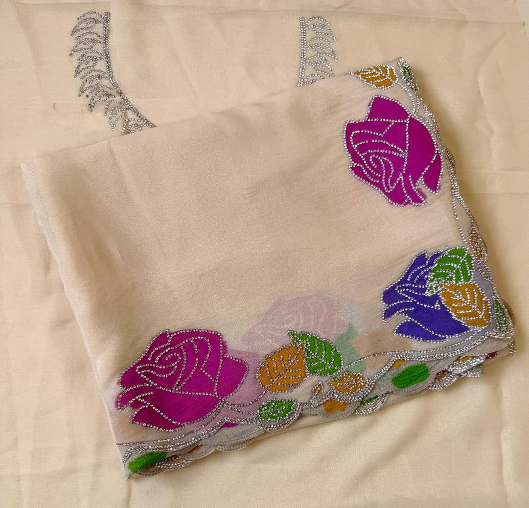 YNF Wholesale Georgette Printed Sarees  | Surat Manufacturer