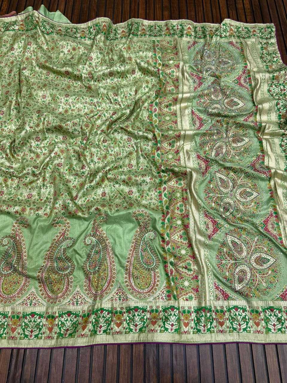 YNF Wholesale Pashmina Traditional Silk Sarees  | Surat Manufacturer