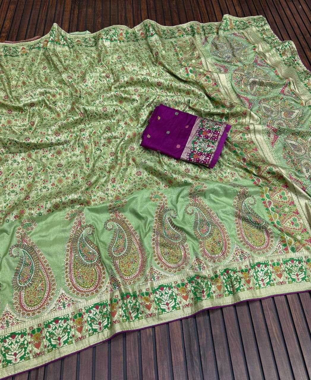 YNF Wholesale Pashmina Traditional Silk Sarees  | Surat Manufacturer