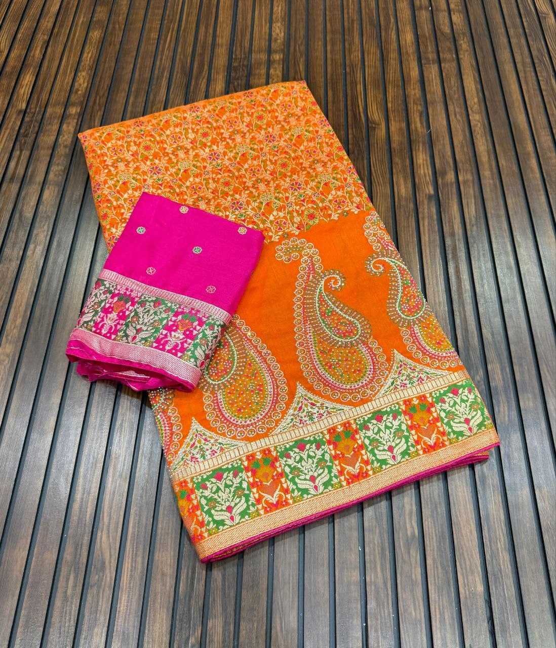 YNF Wholesale Pashmina Traditional Silk Sarees  | Surat Manufacturer