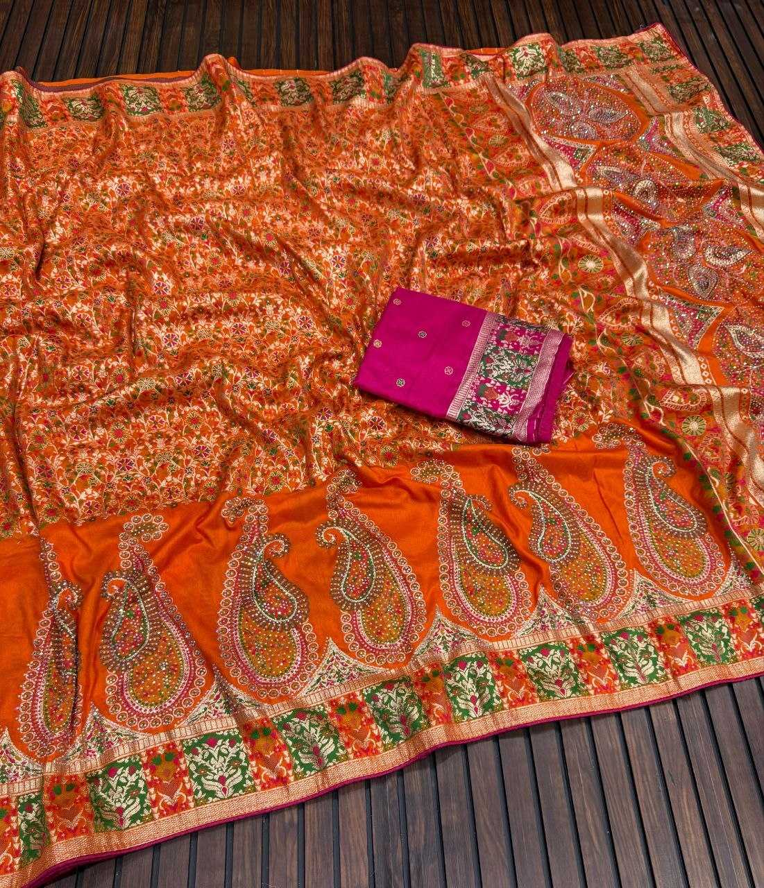 YNF Wholesale Pashmina Traditional Silk Sarees  | Surat Manufacturer