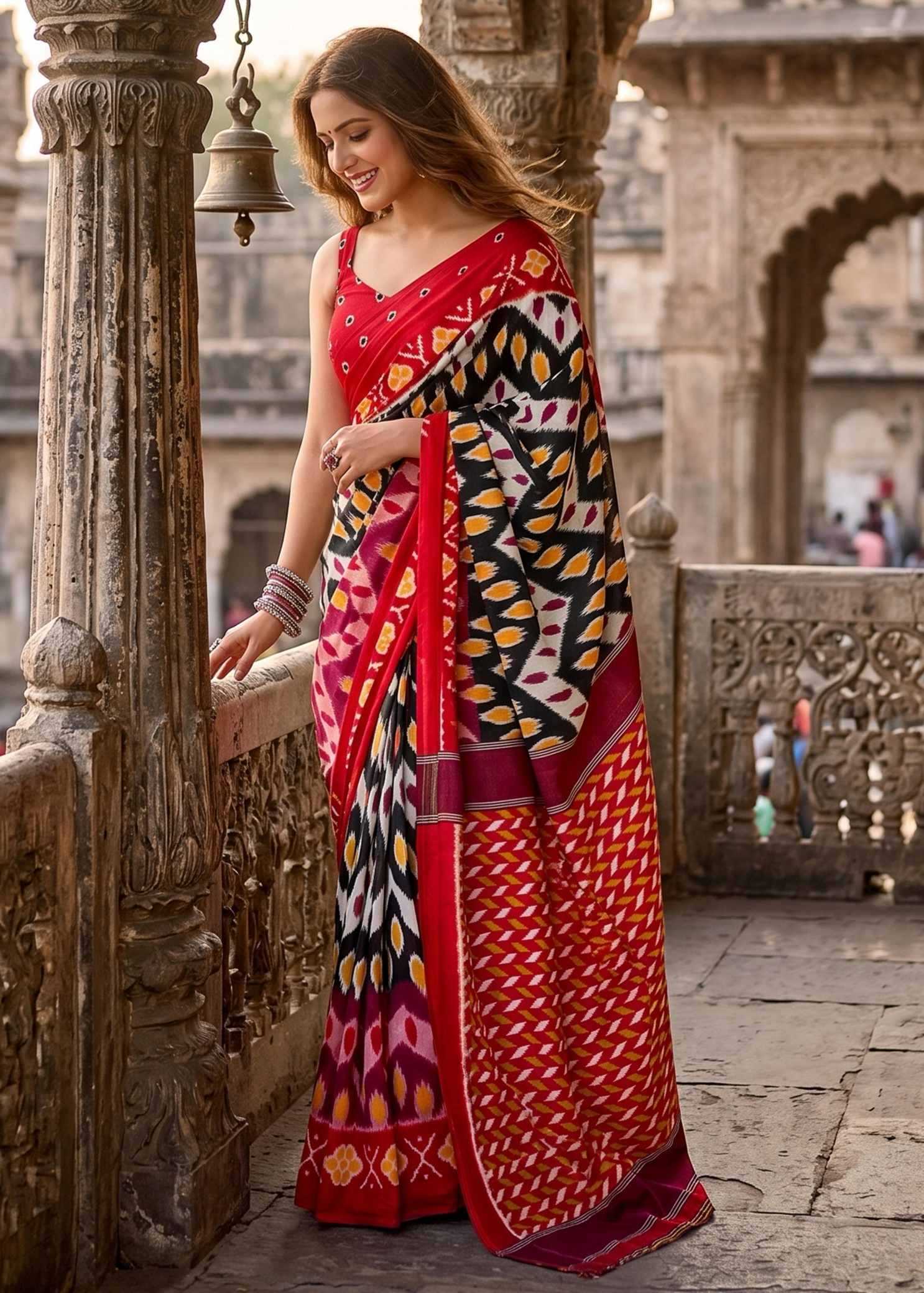 YNF Wholesale Cotton Ikkat Saree  | Surat Manufacturer