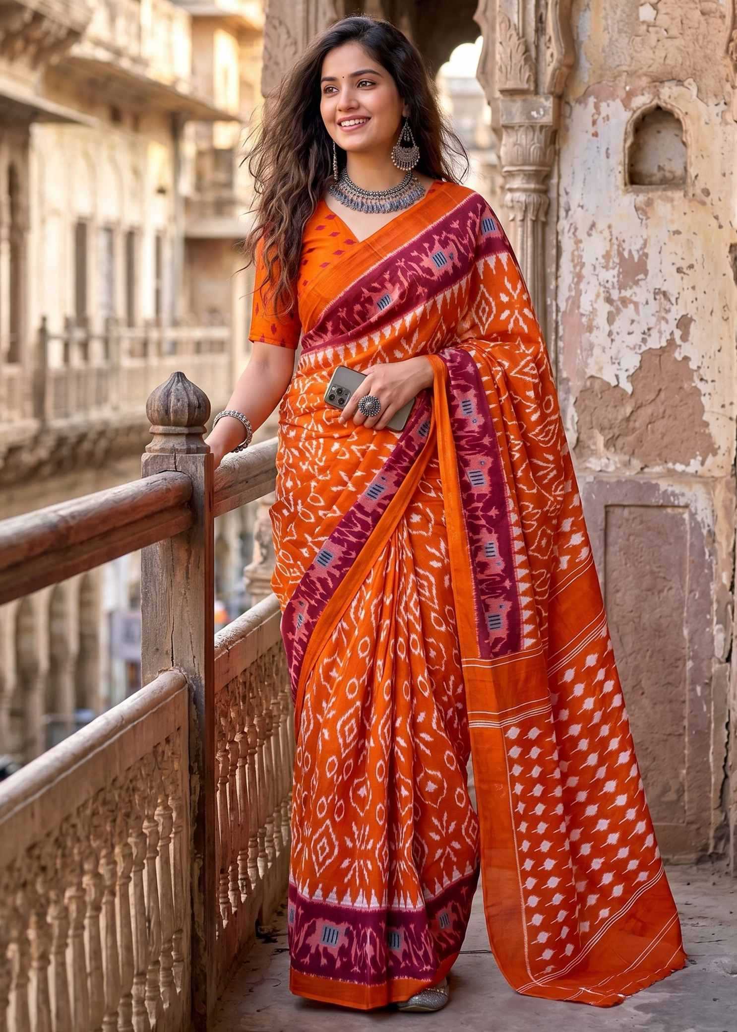 YNF Wholesale Cotton Printed Sarees  | Surat Manufacturer