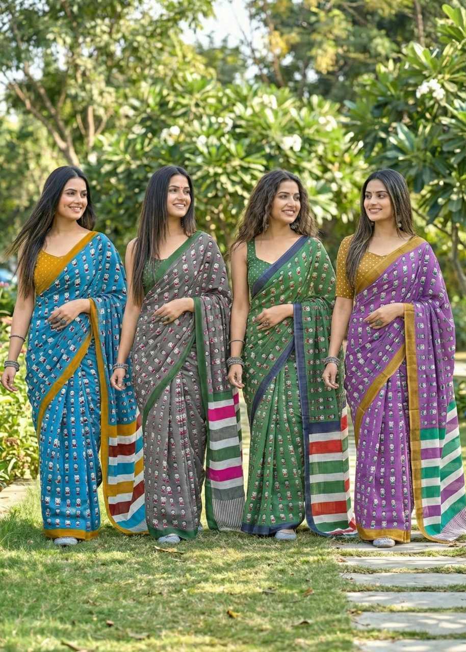 YNF Wholesale Soft Cotton Designer Sarees  | Surat Manufacturer