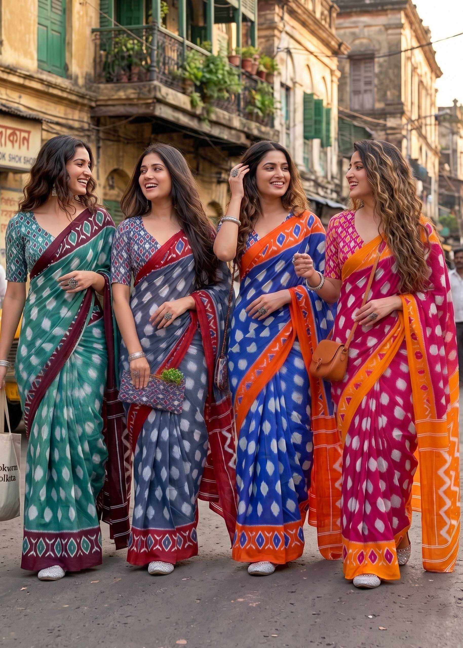 YNF Wholesale Soft Cotton Ikkat Saree  | Surat Manufacturer