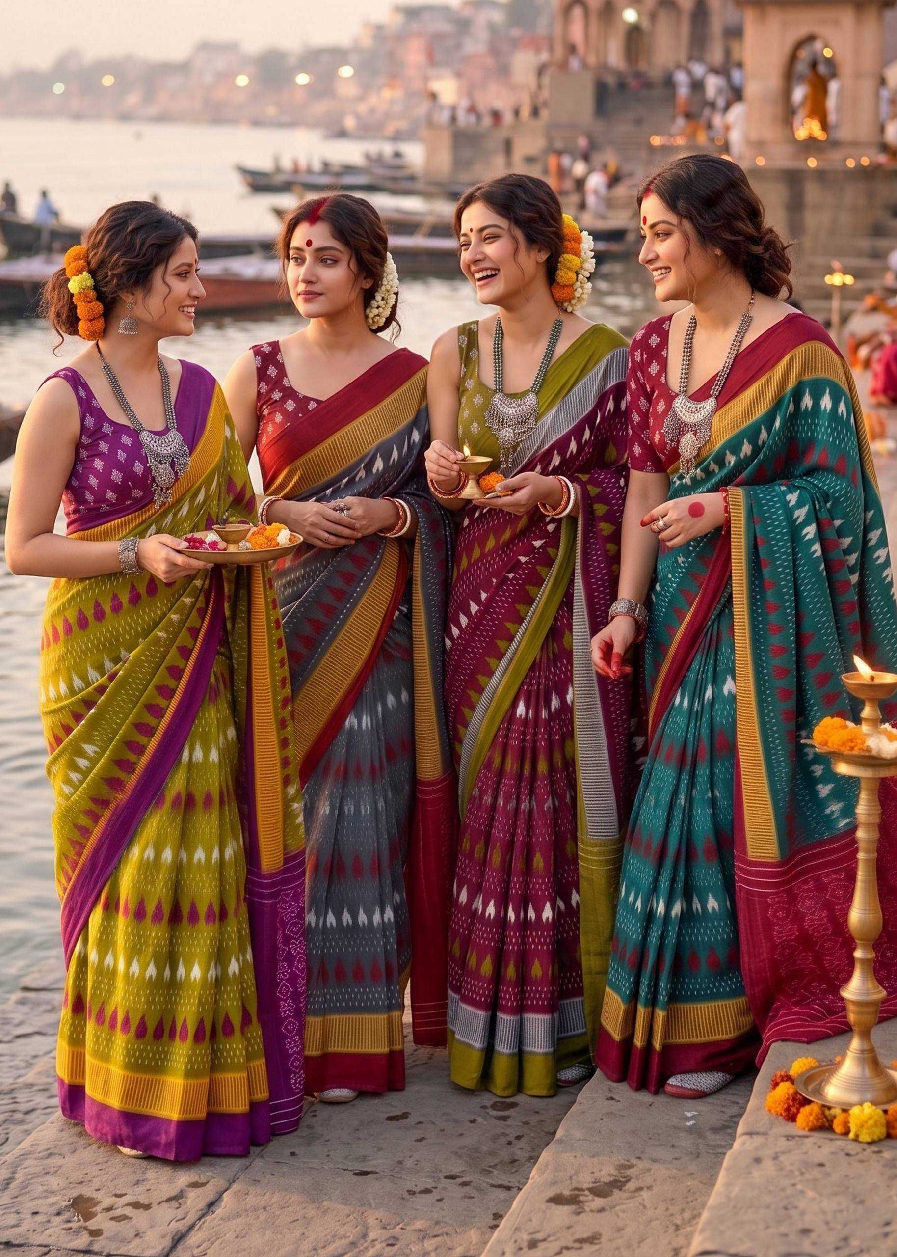 YNF Wholesale Cotton Block Print Sarees  | Surat Manufacturer