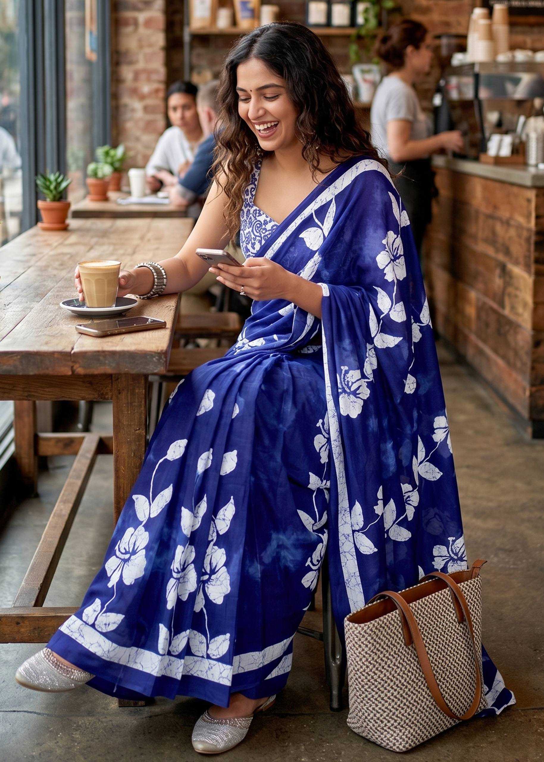 YNF Wholesale Cotton Printed Sarees  | Surat Manufacturer