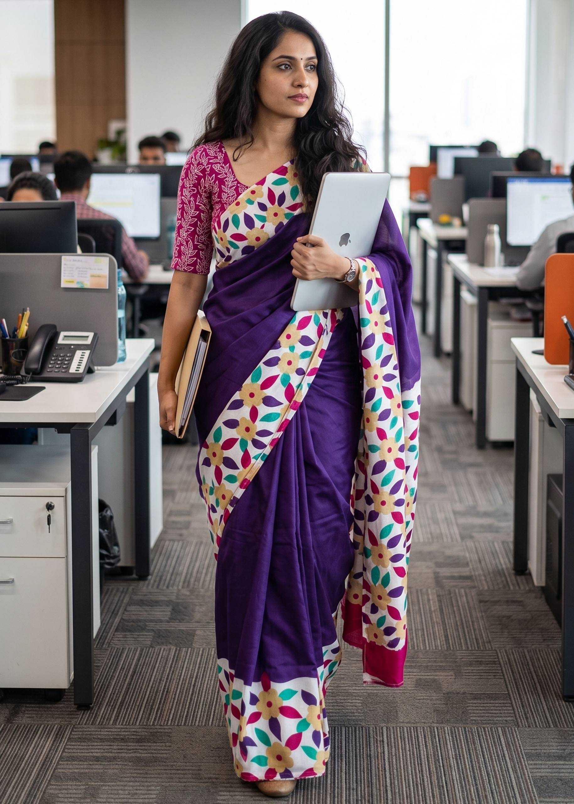 YNF Wholesale Cotton Block Print Sarees  | Surat Manufacturer
