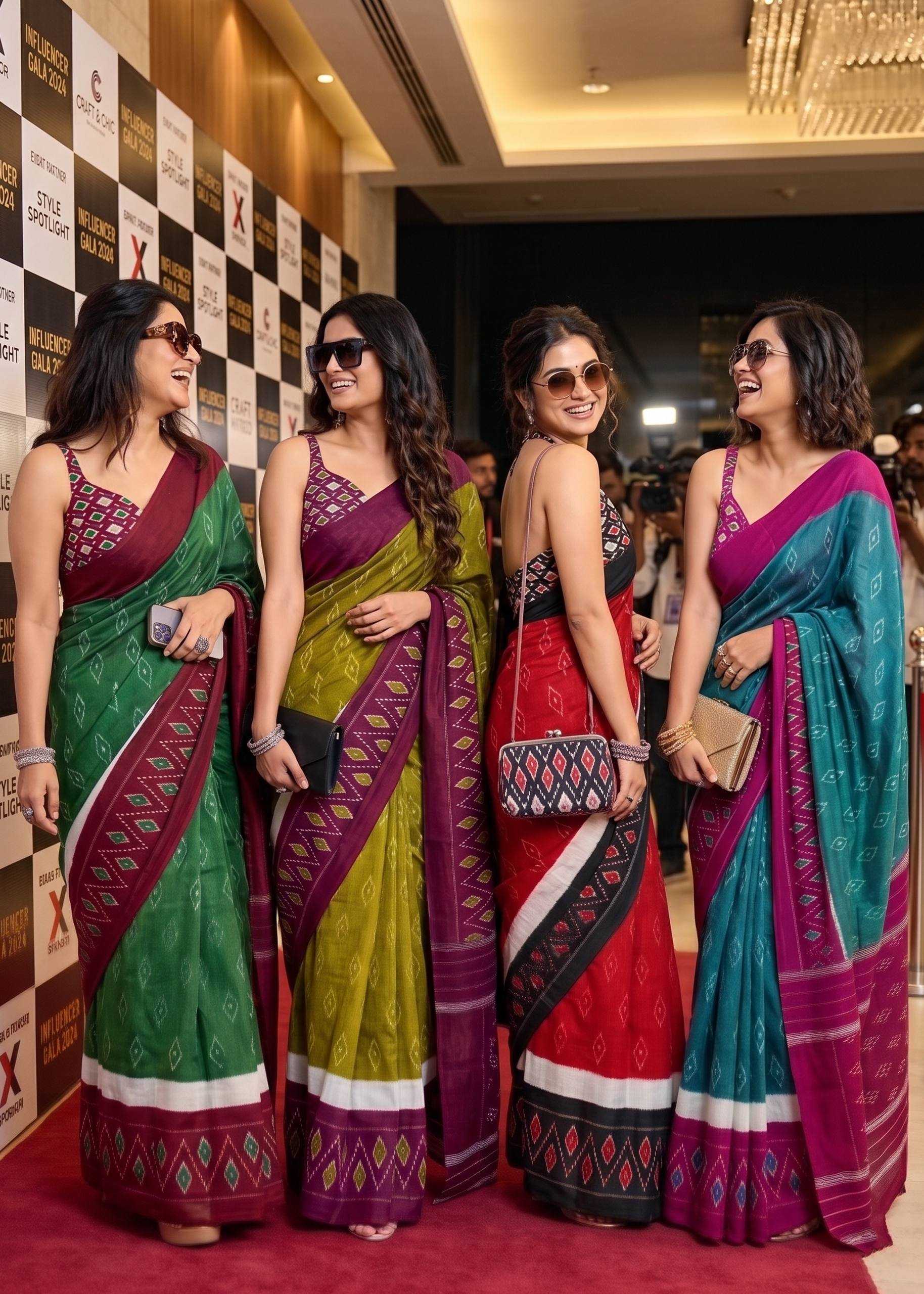 YNF Wholesale Cotton Ikkat Saree  | Surat Manufacturer