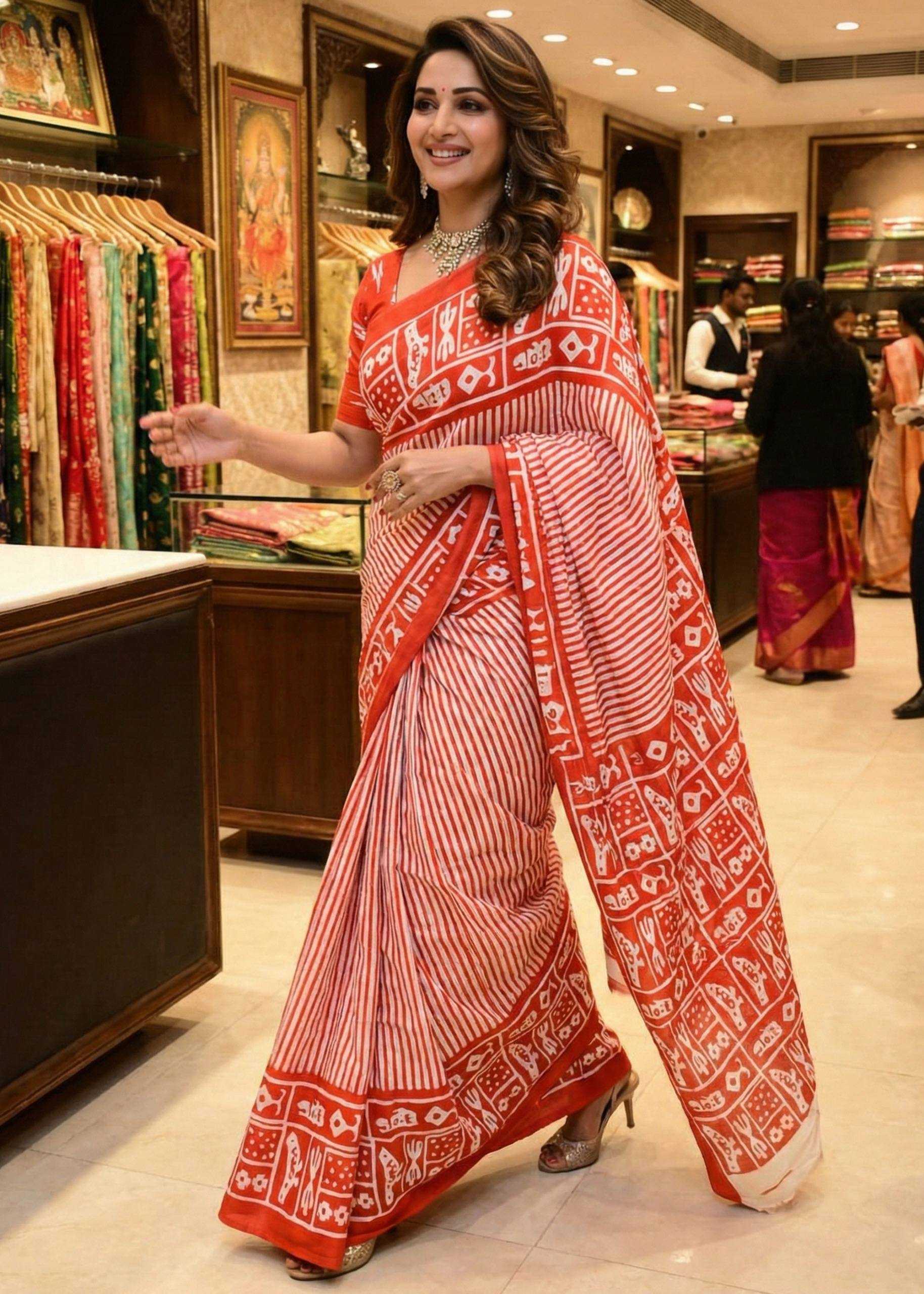YNF Wholesale Pure Cotton Designer Sarees  | Surat Manufacturer