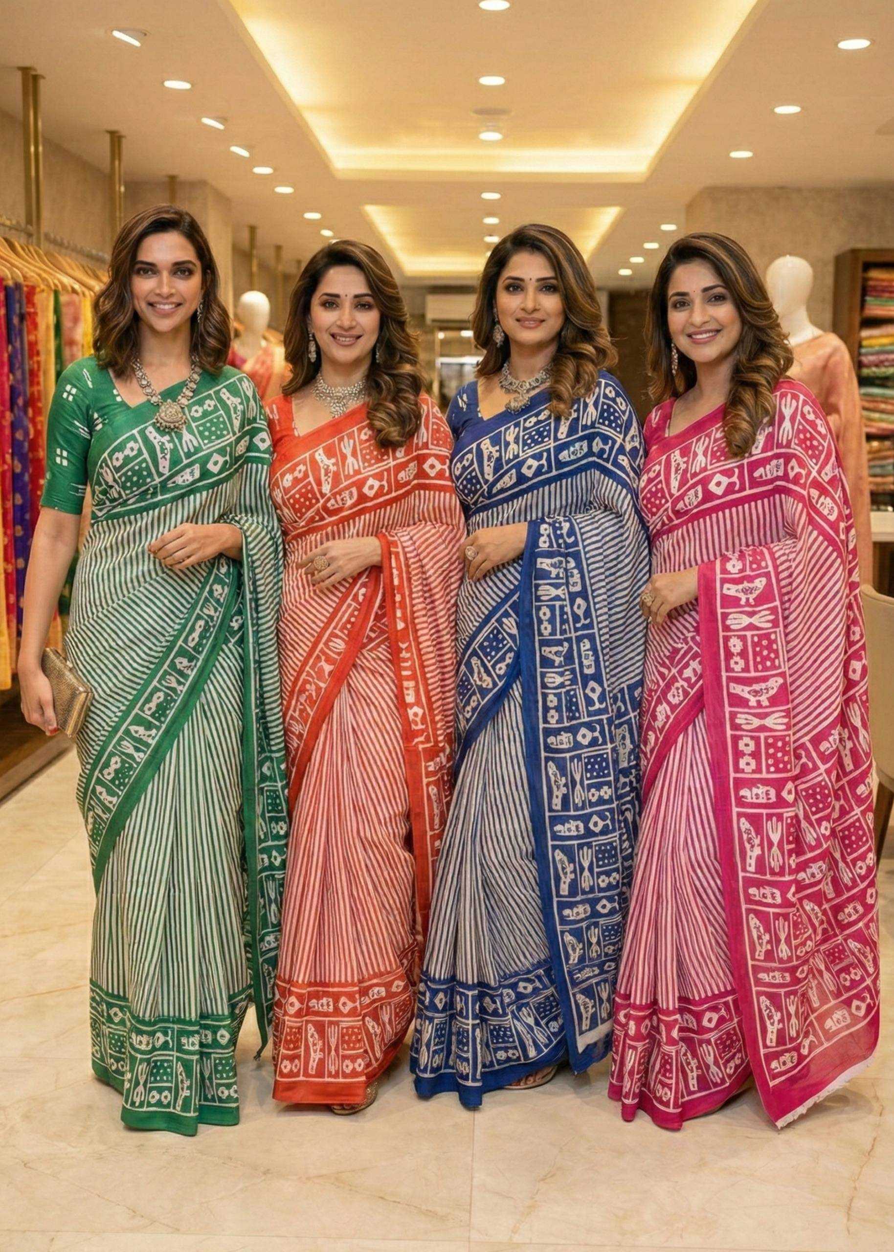YNF Wholesale Pure Cotton Designer Sarees  | Surat Manufacturer