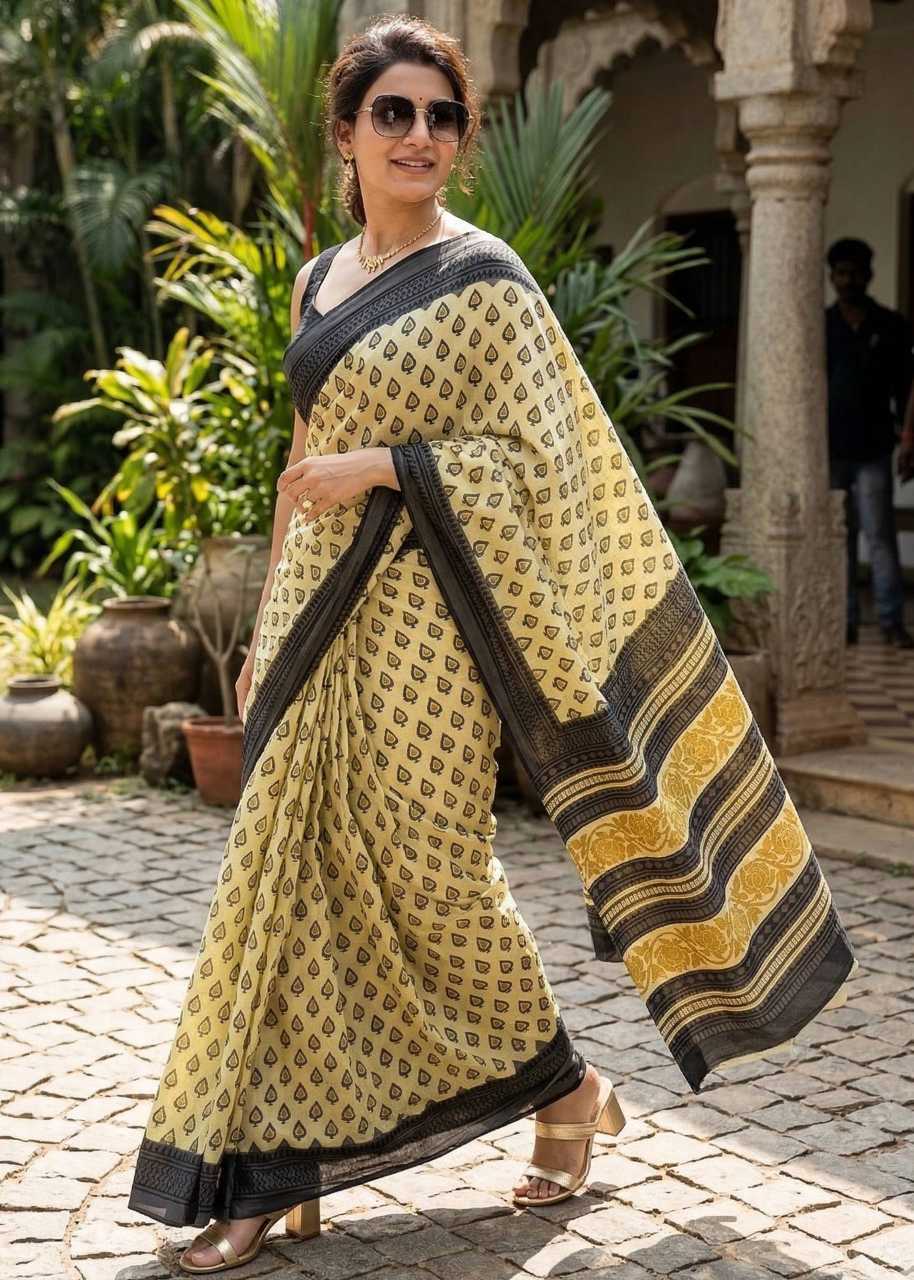 YNF Wholesale Pure Cotton Designer Sarees  | Surat Manufacturer