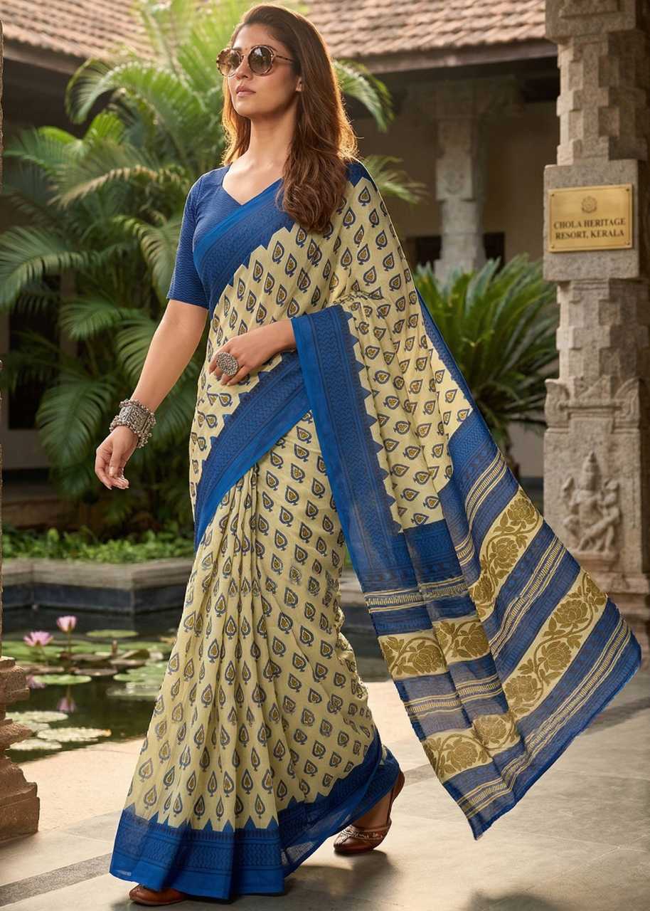 YNF Wholesale Pure Cotton Designer Sarees  | Surat Manufacturer