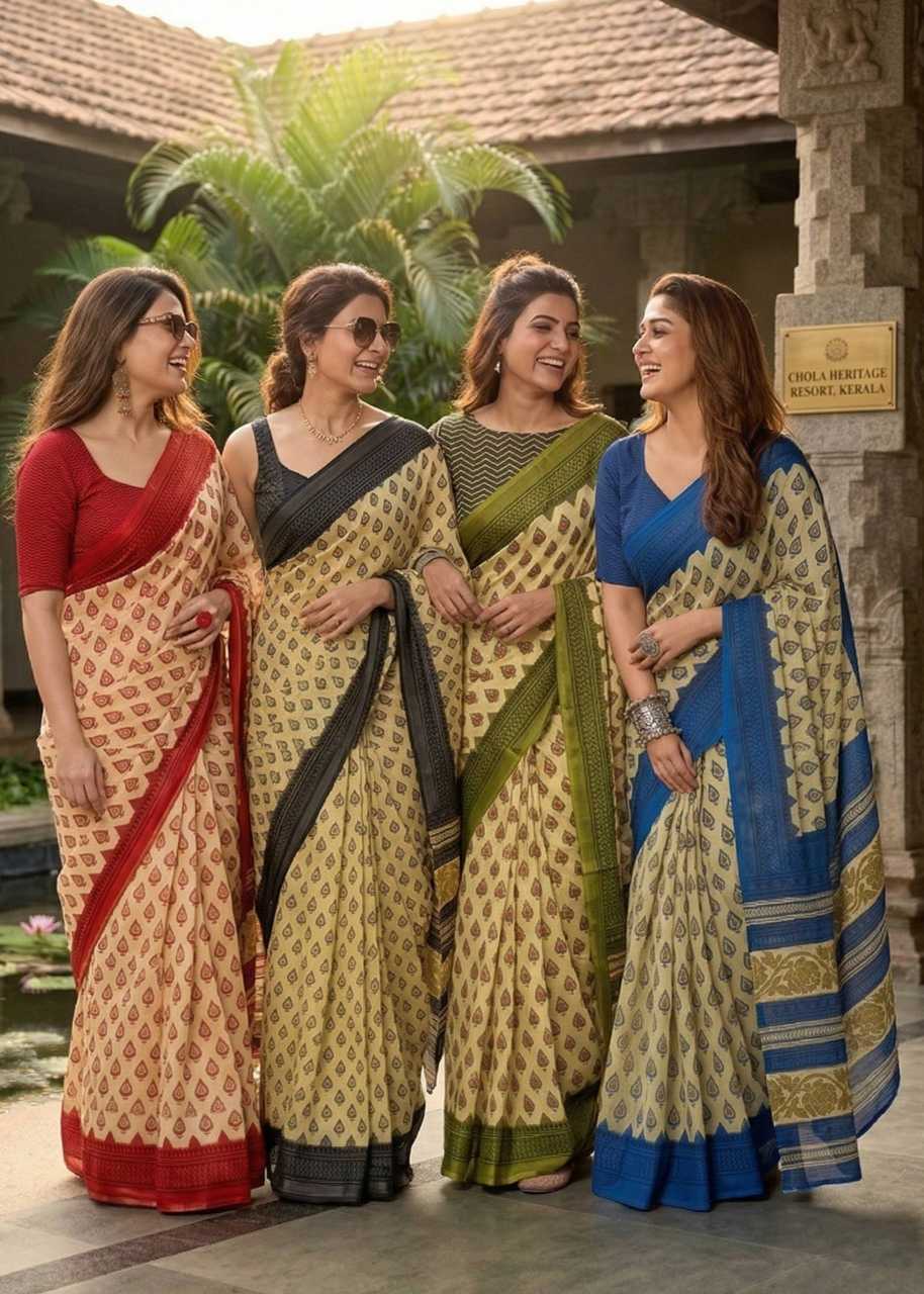 YNF Wholesale Pure Cotton Designer Sarees  | Surat Manufacturer