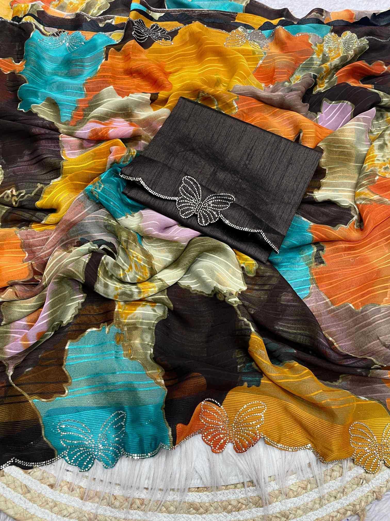 Keevaa Exporter  WEIGHTLESS Designer Sarees - YNF Online