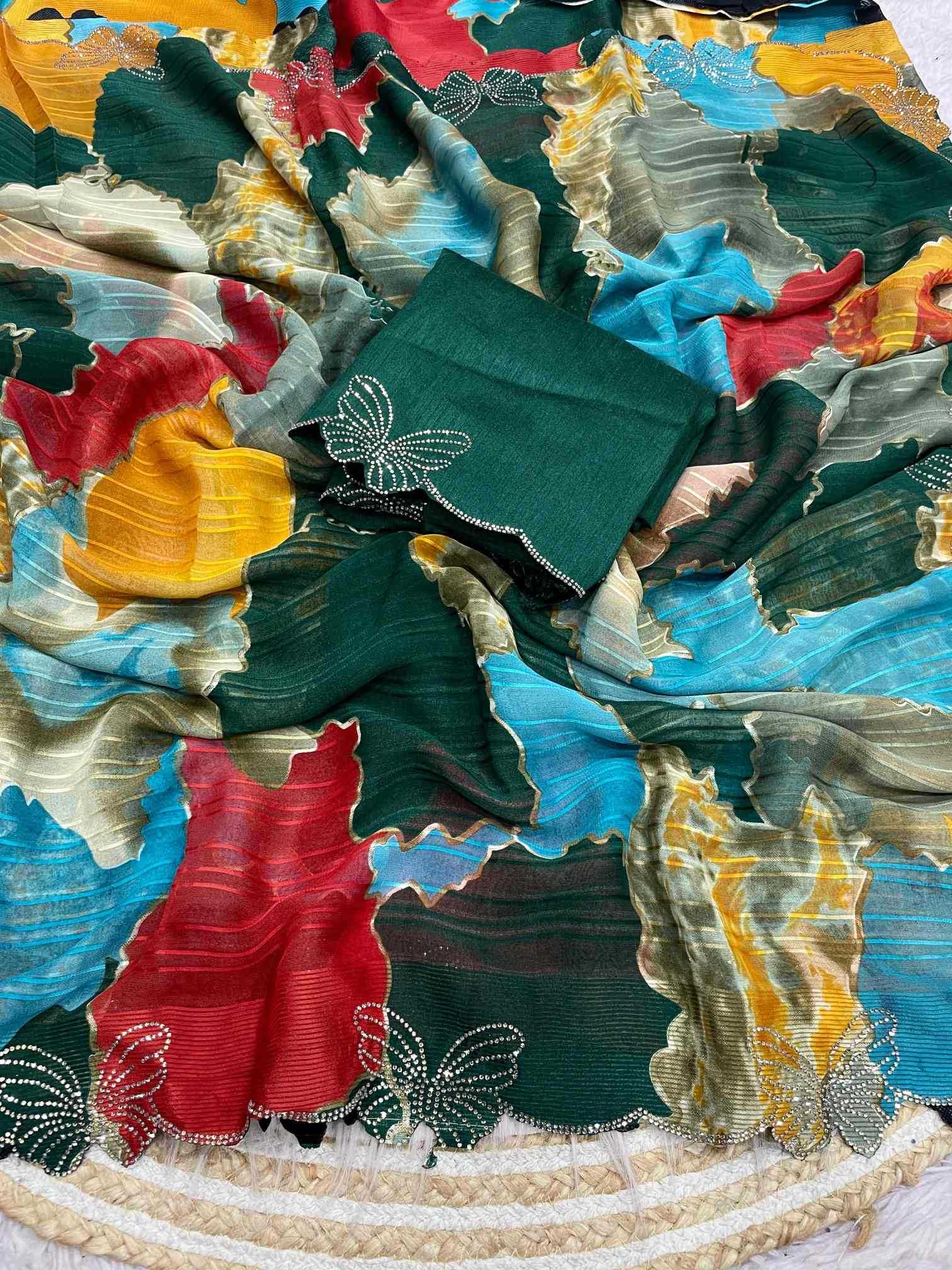 Keevaa Exporter  WEIGHTLESS Designer Sarees - YNF Online