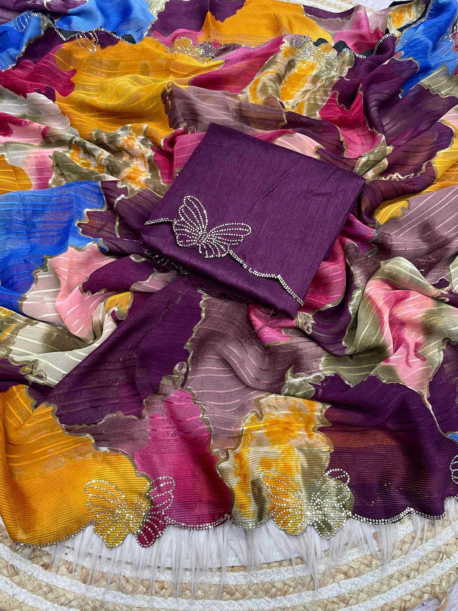 Keevaa Exporter  WEIGHTLESS Designer Sarees - YNF Online