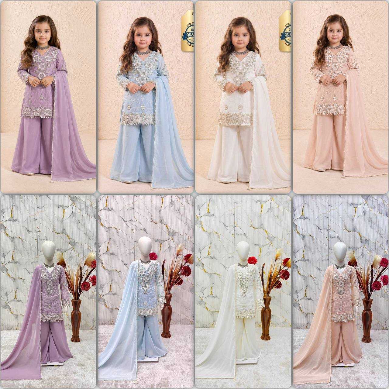 YNF Wholesale Faux Georgette Embroidery Suits  | Surat Manufacturer