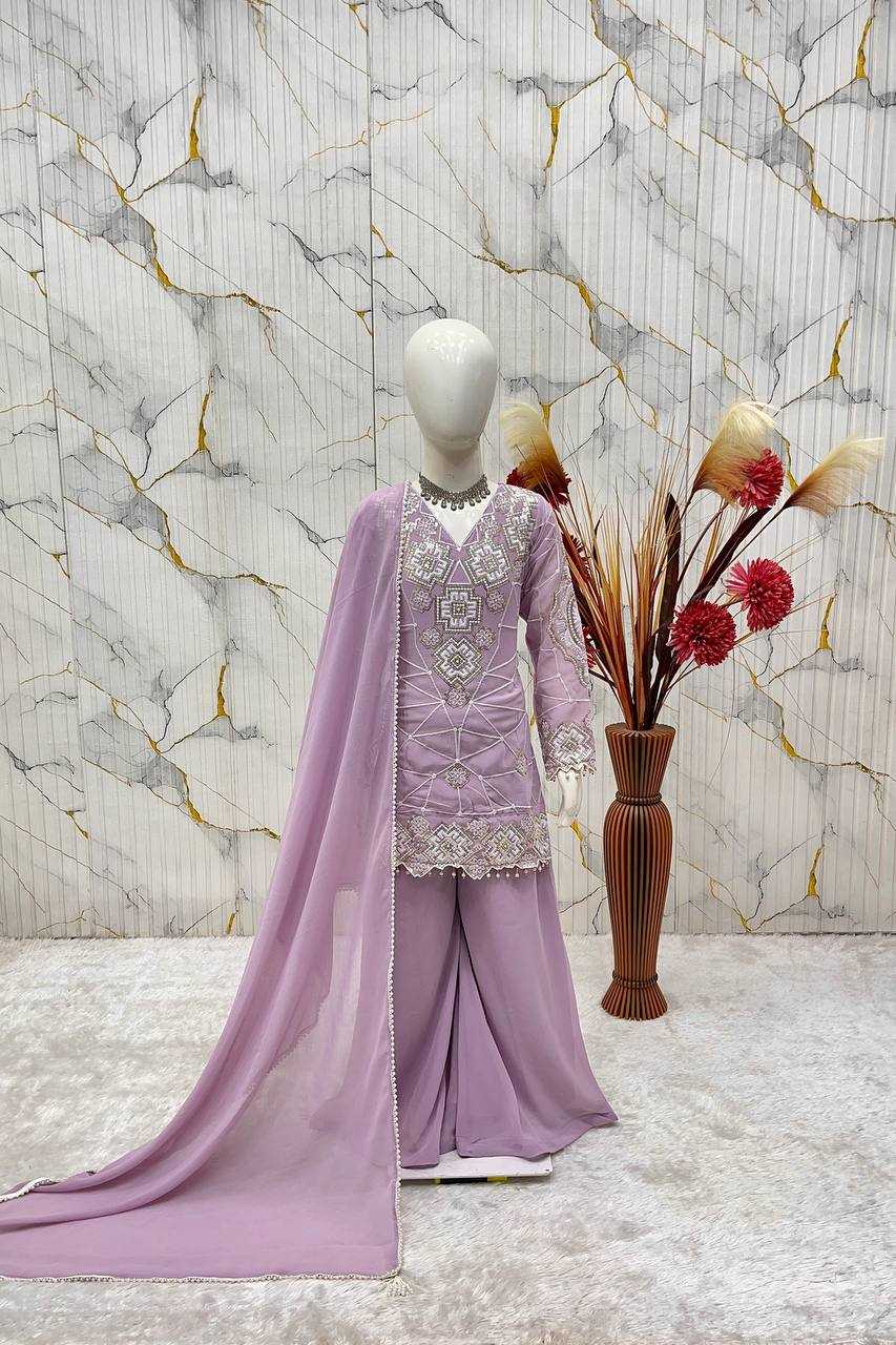 YNF Wholesale Faux Georgette Embroidery Suits  | Surat Manufacturer