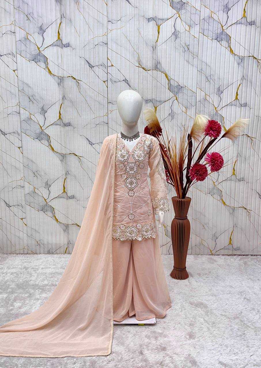 YNF Wholesale Faux Georgette Embroidery Suits  | Surat Manufacturer