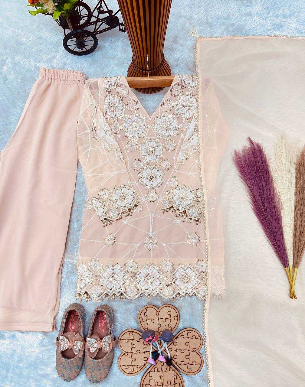 YNF Wholesale Faux Georgette Embroidery Suits  | Surat Manufacturer