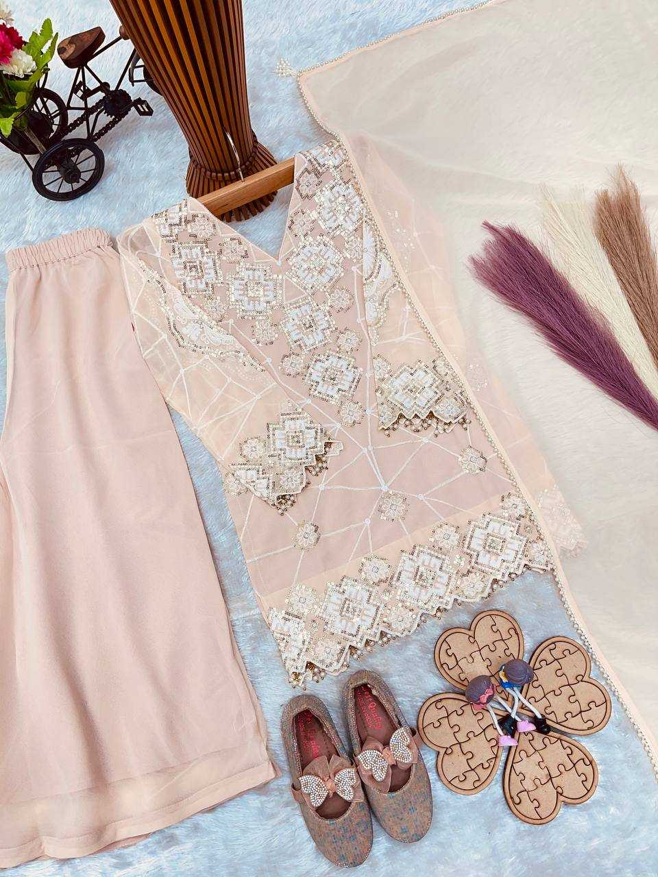 YNF Wholesale Faux Georgette Embroidery Suits  | Surat Manufacturer