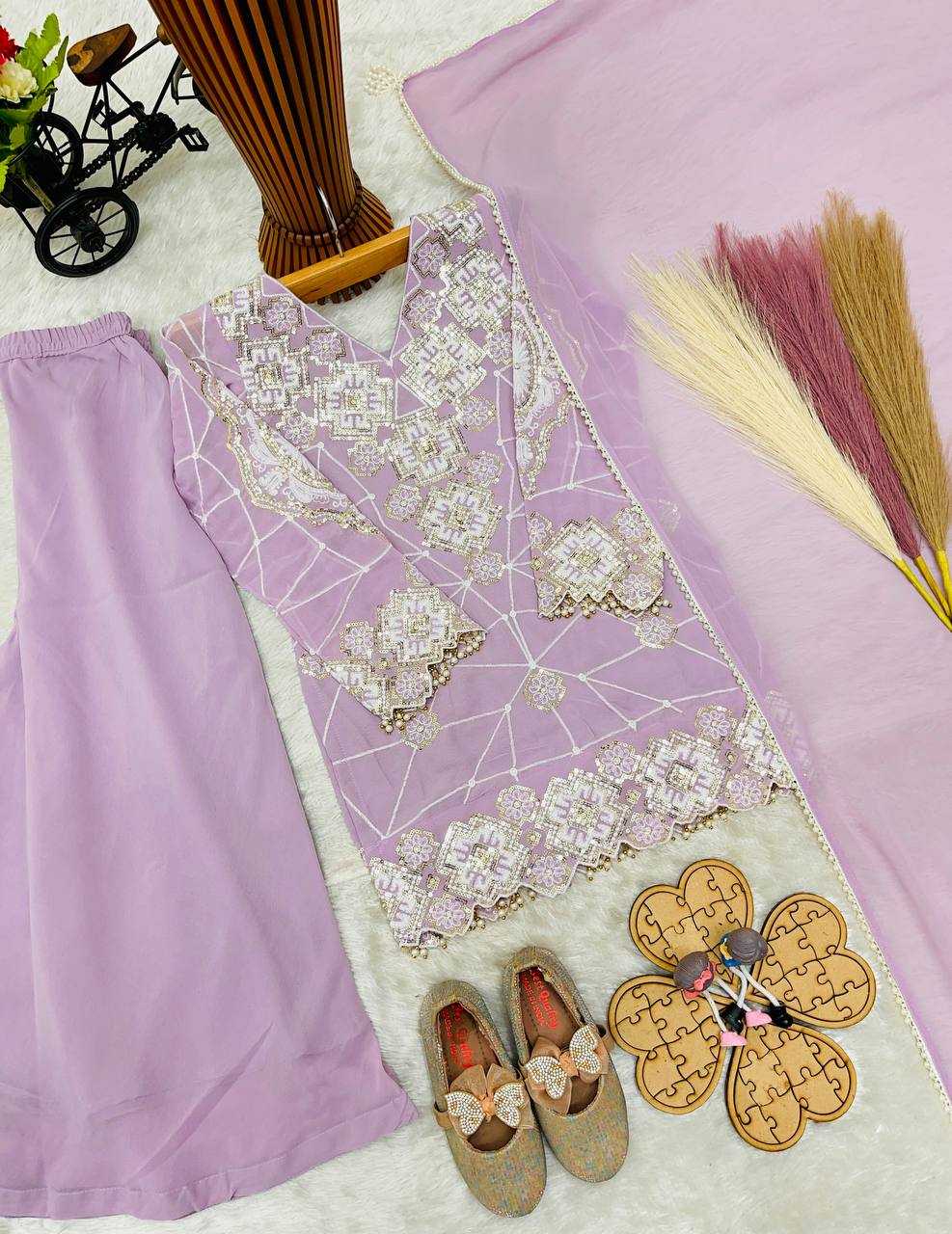 YNF Wholesale Faux Georgette Embroidery Suits  | Surat Manufacturer