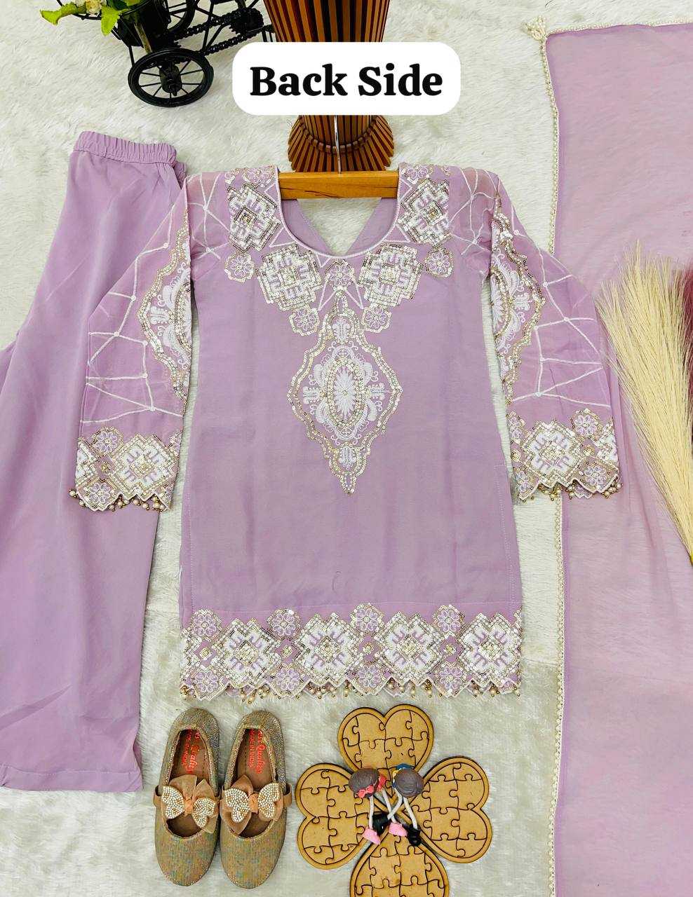 YNF Wholesale Faux Georgette Embroidery Suits  | Surat Manufacturer