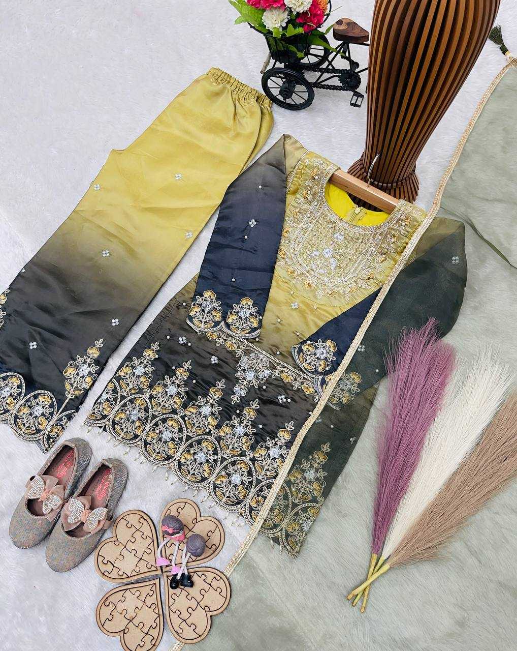 YNF Wholesale Heavy Silk Embroidered Frock  | Surat Manufacturer