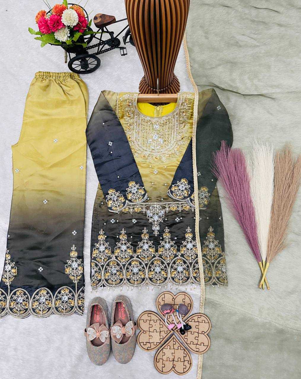 YNF Wholesale Heavy Silk Embroidered Frock  | Surat Manufacturer