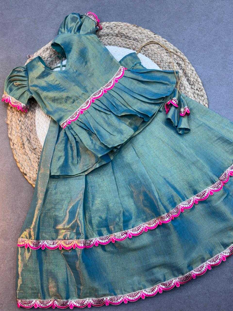 YNF Wholesale Soft Silk Kids Lehenga  | Surat Manufacturer