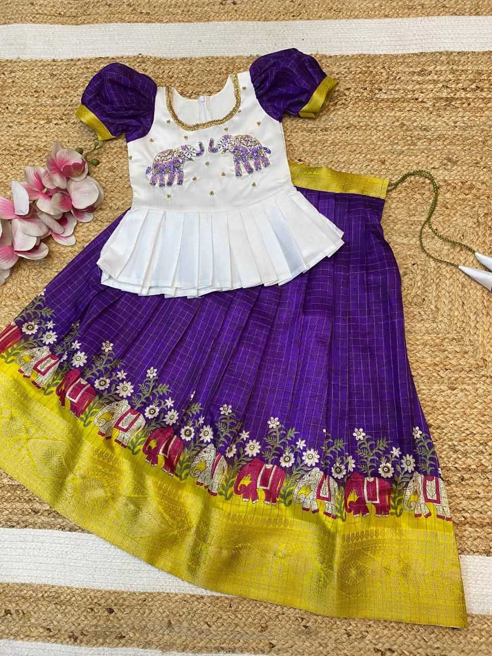 YNF Wholesale Dola Silk Kids Lehenga  | Surat Manufacturer