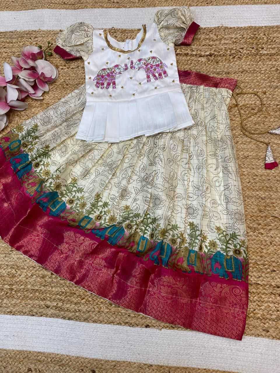 YNF Wholesale Dola Silk Kids Lehenga  | Surat Manufacturer