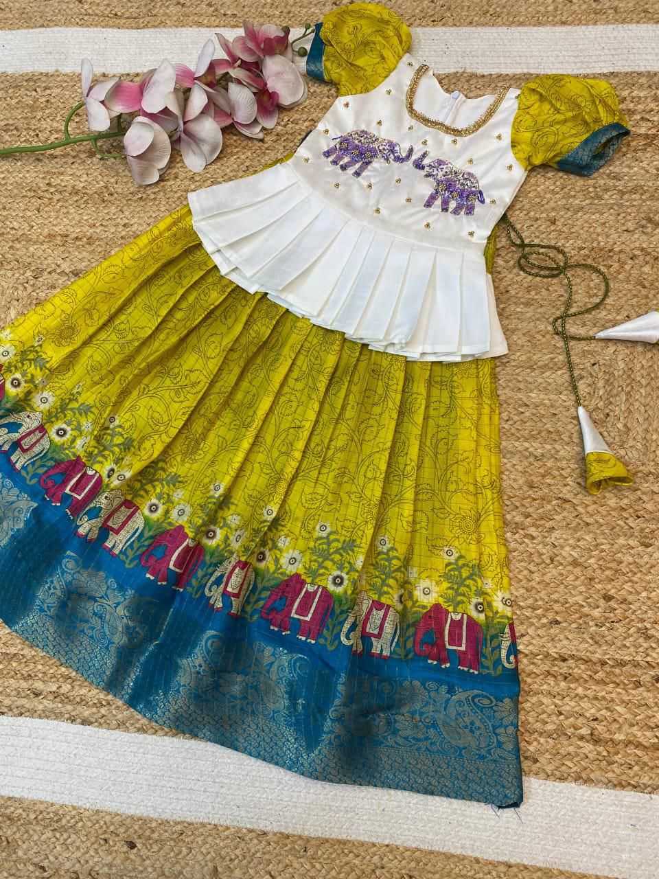 YNF Wholesale Dola Silk Kids Lehenga  | Surat Manufacturer