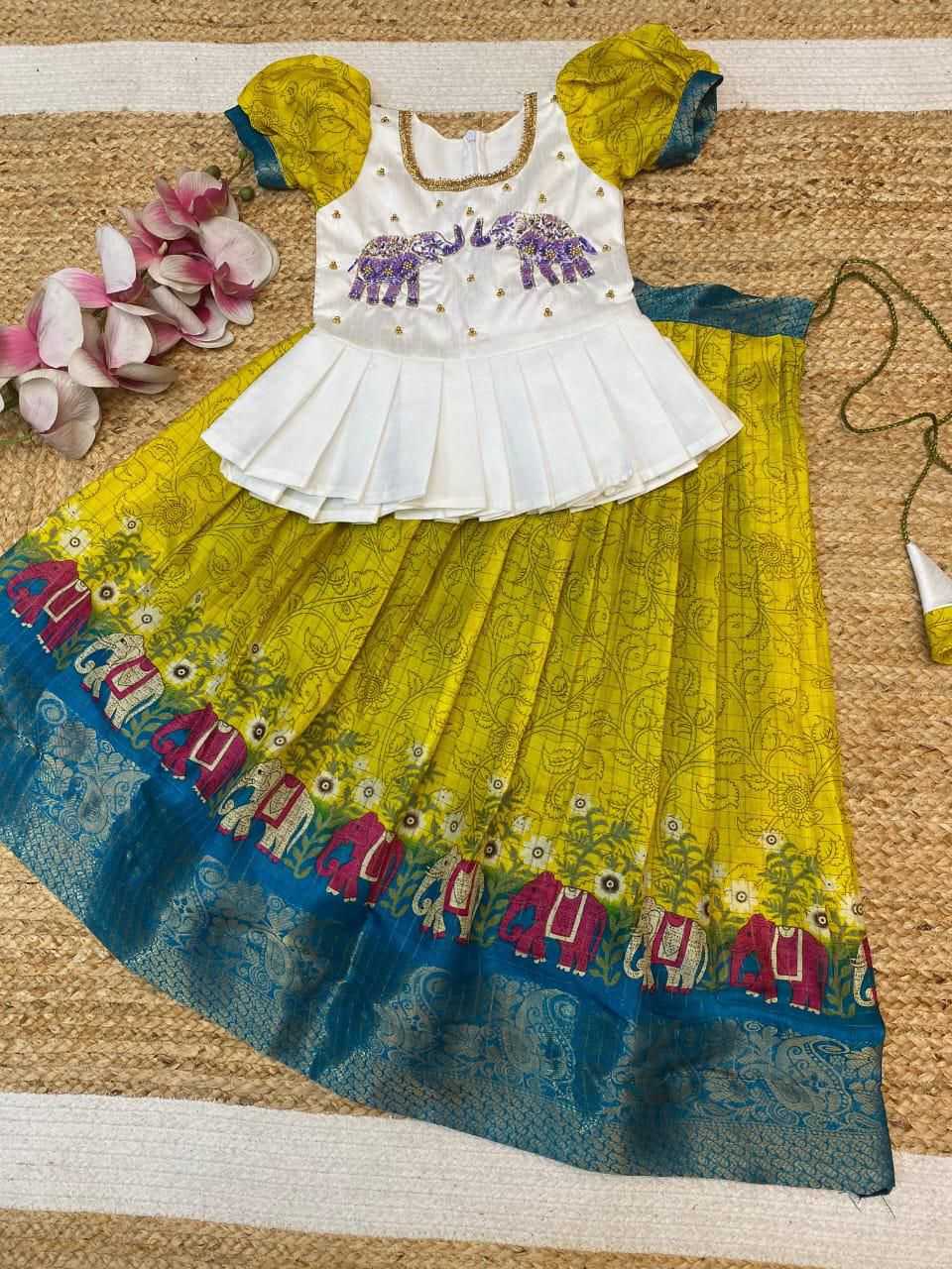 YNF Wholesale Dola Silk Kids Lehenga  | Surat Manufacturer