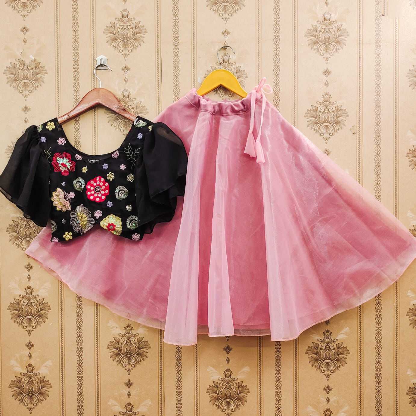 YNF Wholesale Georgette Kids Lehenga  | Surat Manufacturer