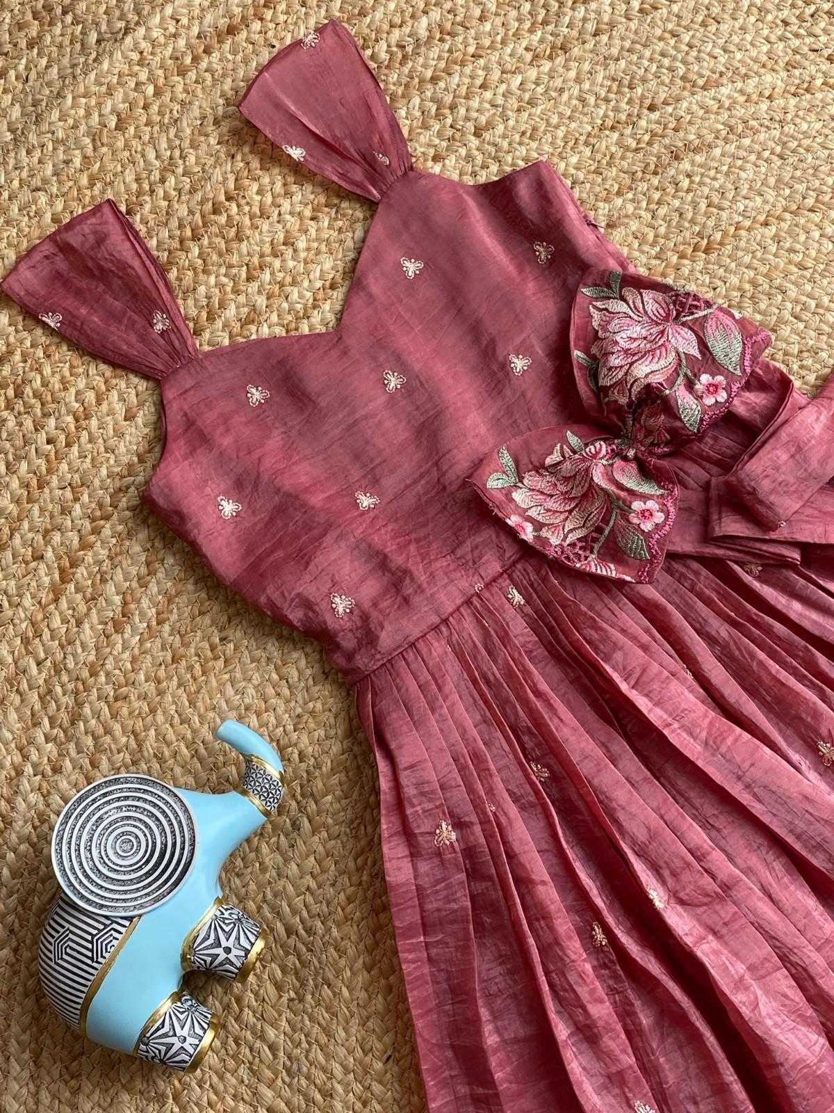 YNF Wholesale Organza Kids Gown  | Surat Manufacturer