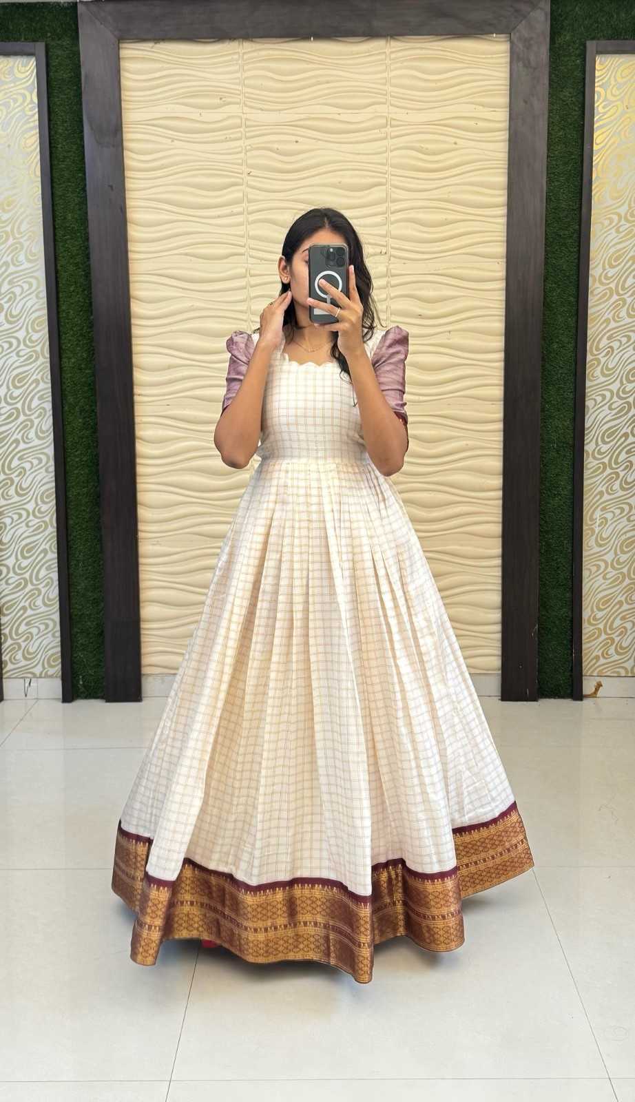 YNF Wholesale Cotton Fancy Gowns  | Surat Manufacturer
