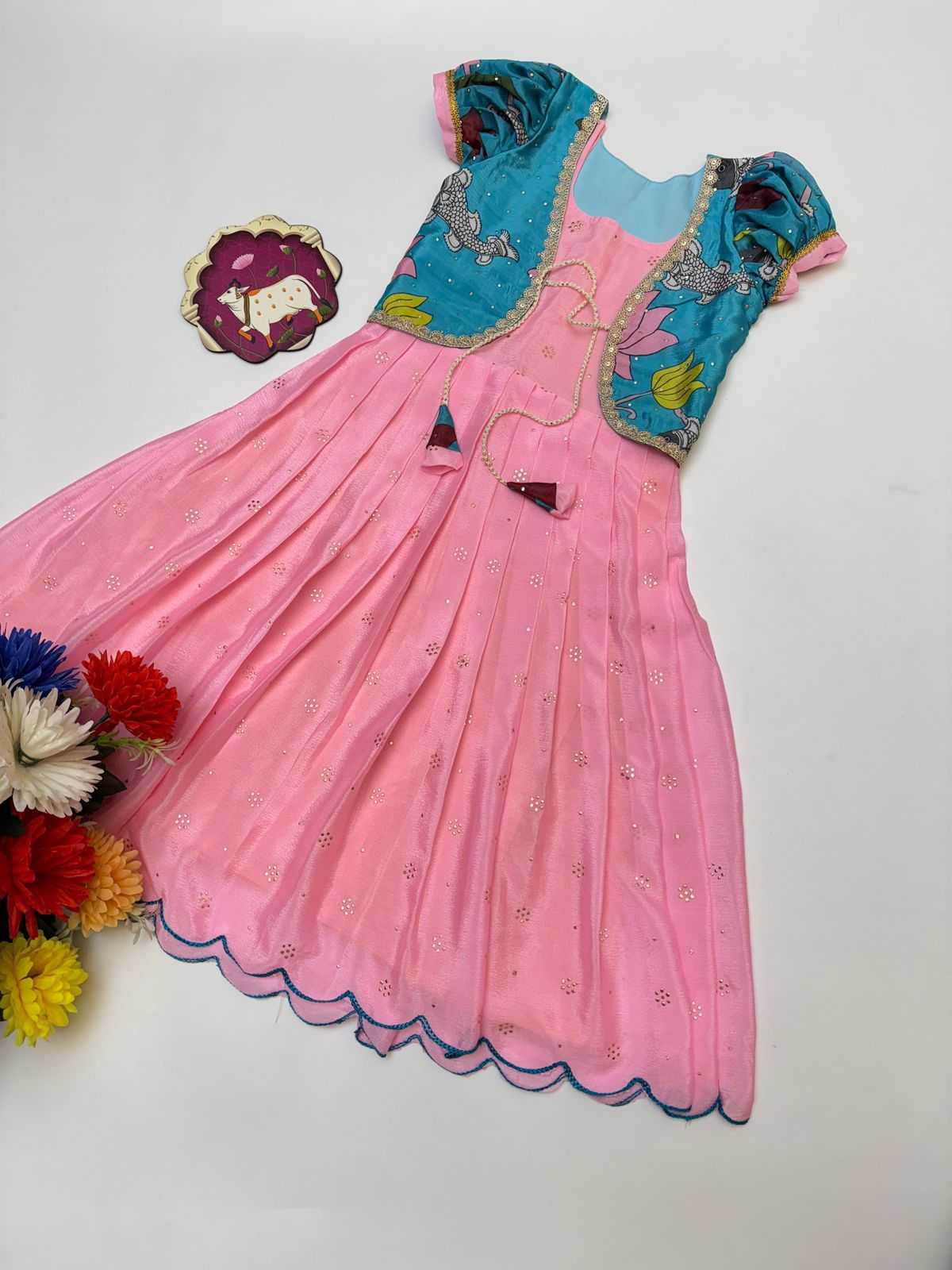 YNF Wholesale Chinon Silk Kids Lehenga  | Surat Manufacturer
